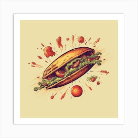 Taco Illustration Art Print