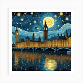 Big Ben At Night Art Print