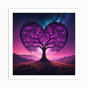 Heart Tree 11 Art Print