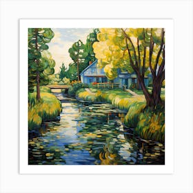 Enchanted Riverbank Art Print