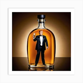 Trump In A Bottle Art Print