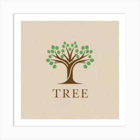 Tree Logo Art Print