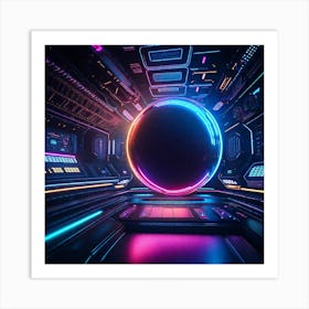 Futuristic Space Art Print