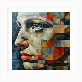 Face Of A Woman 7 Art Print