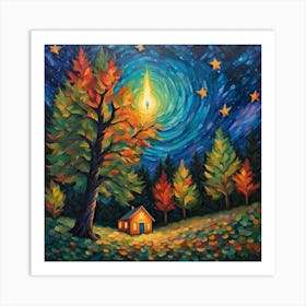 House In The Woods Art Print