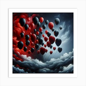 Balloons In The Sky Art Print