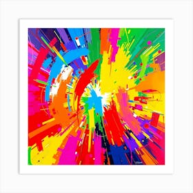 Splatter Painting Art Print