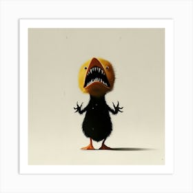 Horror Duck Art Print