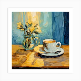 Coffee And Flowers Art Print