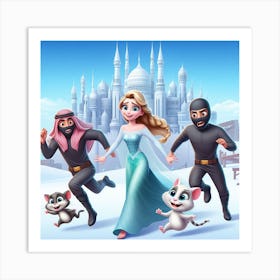 Frozen Princesses Art Print