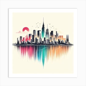 New York City Skyline 10 Art Print