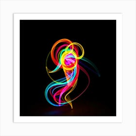 Abstract Light Painting Art Print