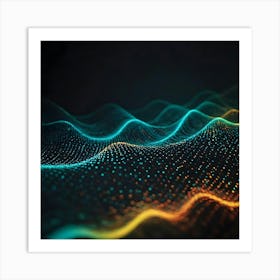 Abstract Wave Pattern 11 Art Print