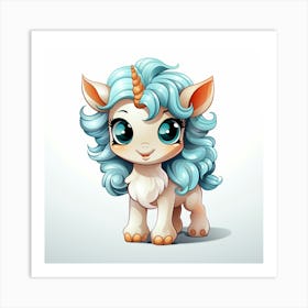 Cute Unicorn 8 Art Print