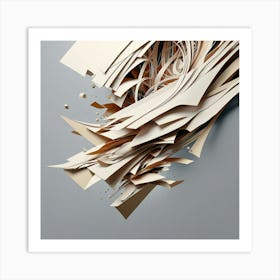 Abstract Paper Art Art Print