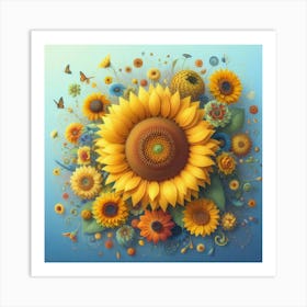 Sunflowers 6 Art Print