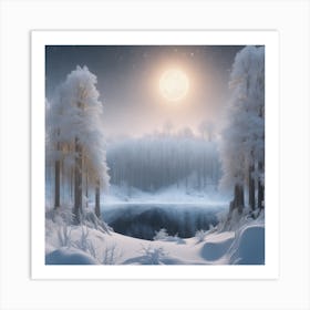 Winter Landscape 19 Art Print