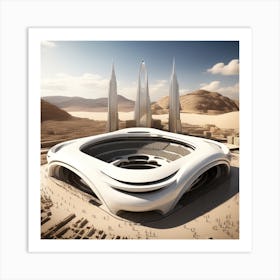 Futuristic Stadium Art Print