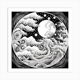 Great Wave Off Kanagawa 13 Art Print