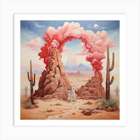 Desert Landscape Art Print