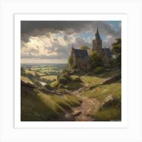 Castle On The Hill Art Print