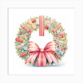 Christmas Wreath 9 Art Print