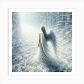 Angel In A Cube Art Print