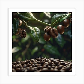 Coffee Beans On The Tree 15 Art Print