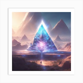 Pyramid Of Light 1 Art Print