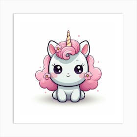 Cute Unicorn 347 Art Print