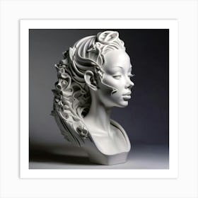 Bust Of A Woman Art Print