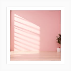 Baby Pink Sunset V3 Art Print