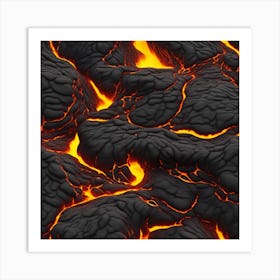 Lava Flow 17 Art Print