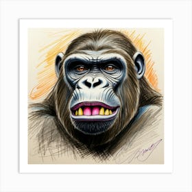 Gorilla 1 Art Print