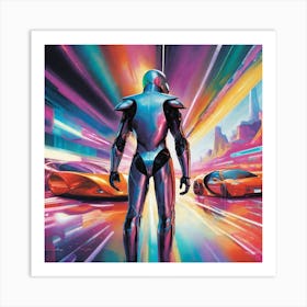 Futuristic Man 150 Art Print