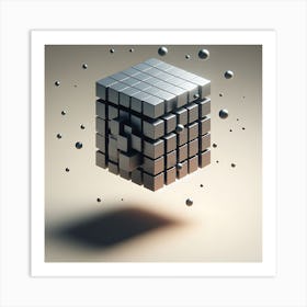 Cube 3D Art Print