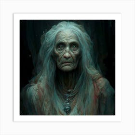 The Old Hags Midnight Embracedescriptioni Art Print