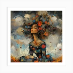 Dreaming Girl 2 Art Print