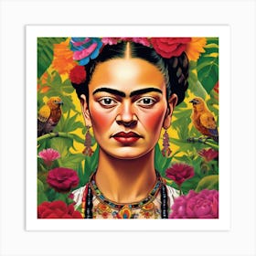 Frida Kahlo A Captivating Mexican 7 Art Print