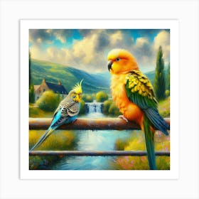 Parrot of Budgerigar 5 Art Print