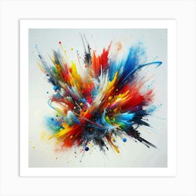 Explosion Of Colors Art Print