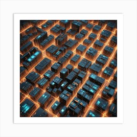 Futuristic City Art Print