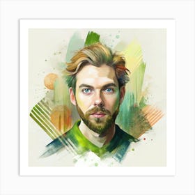 Portrait Of A Man 5 Art Print