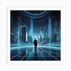 Futuristic Cityscape 8 Art Print