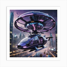 Alien Taxi Art Print