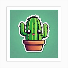 Cactus Sticker 29 Art Print