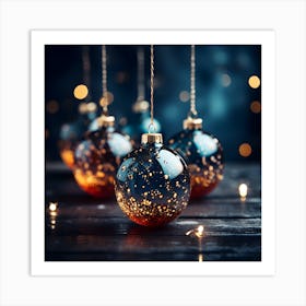 Christmas Ornaments 25 Art Print