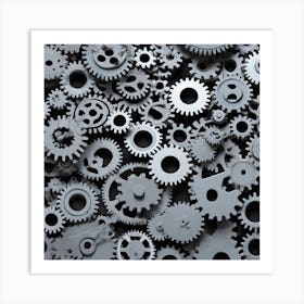 Gears And Gears 8 Art Print