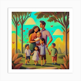 Family Bonding Art Print