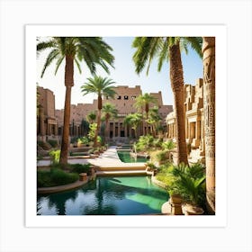 Egyptian Resort Art Print